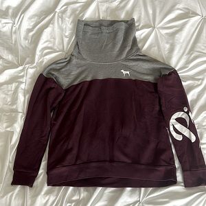 Victoria’s Secret Pink Maroon Cowl Neck Pullover Sweater Size Small